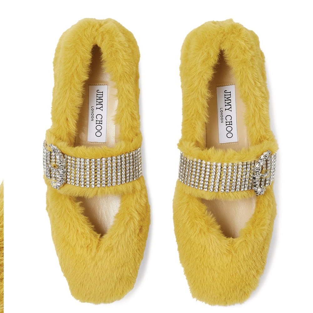*Last one* JIMMY CHOO Krista Faux Fur Pumps (NEW)